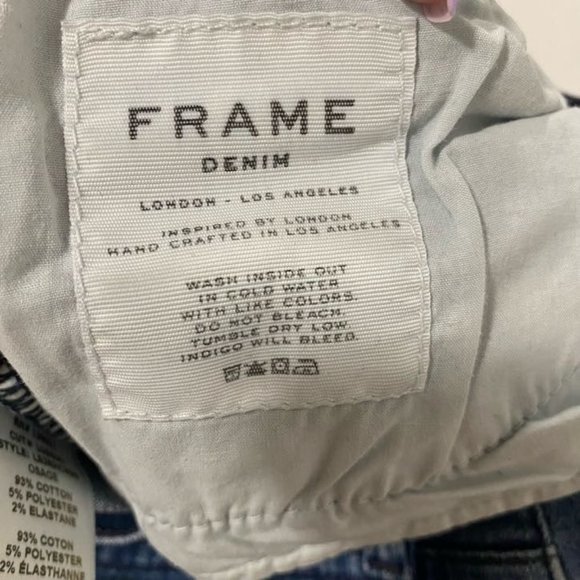 Frame Le Skinny De Jeanne Crop Jeans Size 27 - Picture 7 of 10